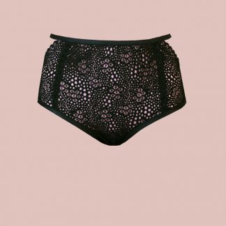 Sweet Black Daisy Panties
