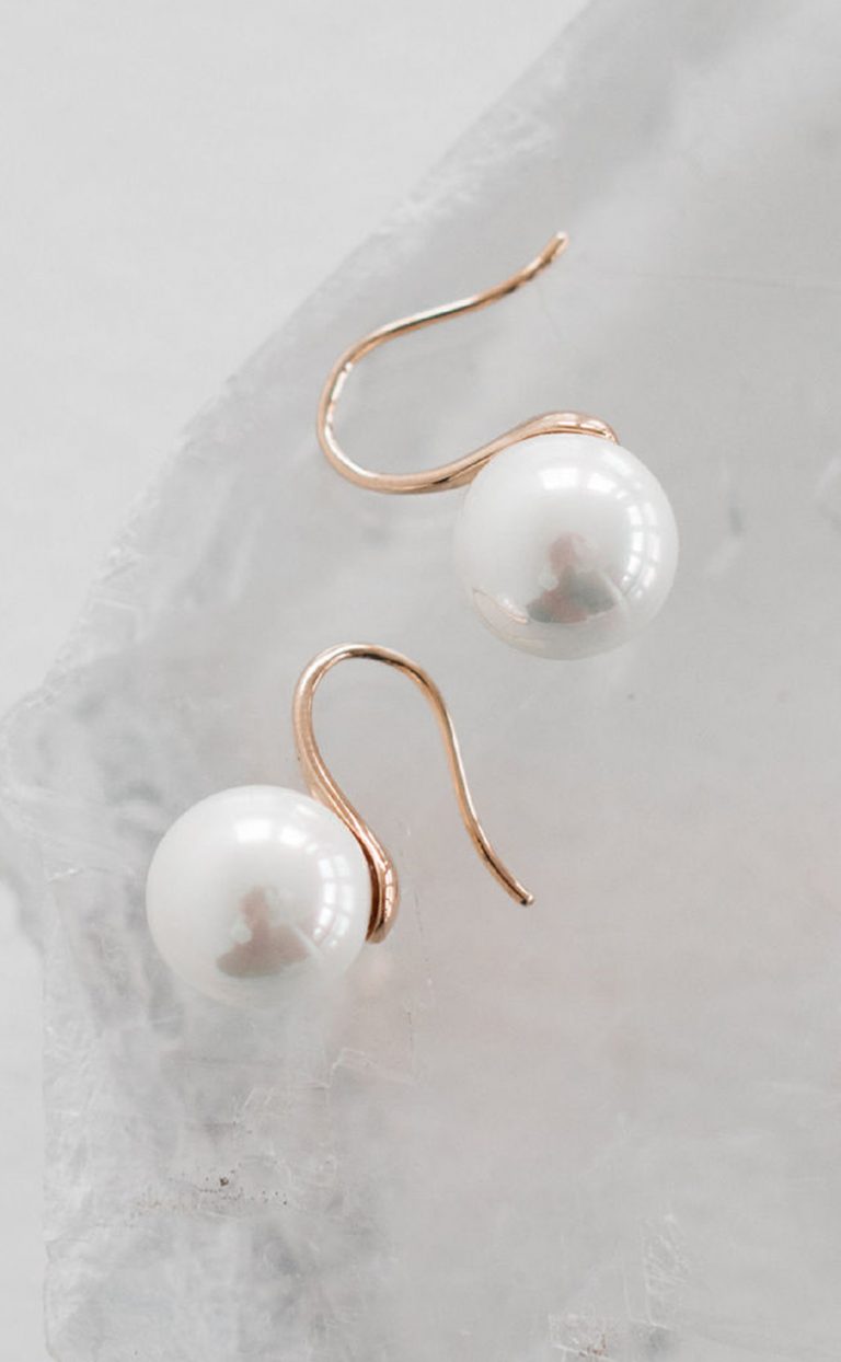 Amelie George – Millie Perlenohrring – Farben: weissgold, gold, rosegold