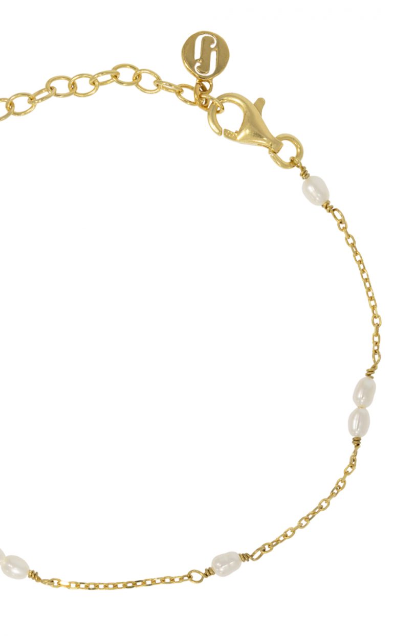 Celine – Armband mit kleinen Perlen – gold oder silber