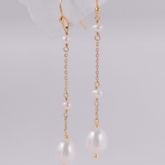 Celestial- Lange Perlenohrringe