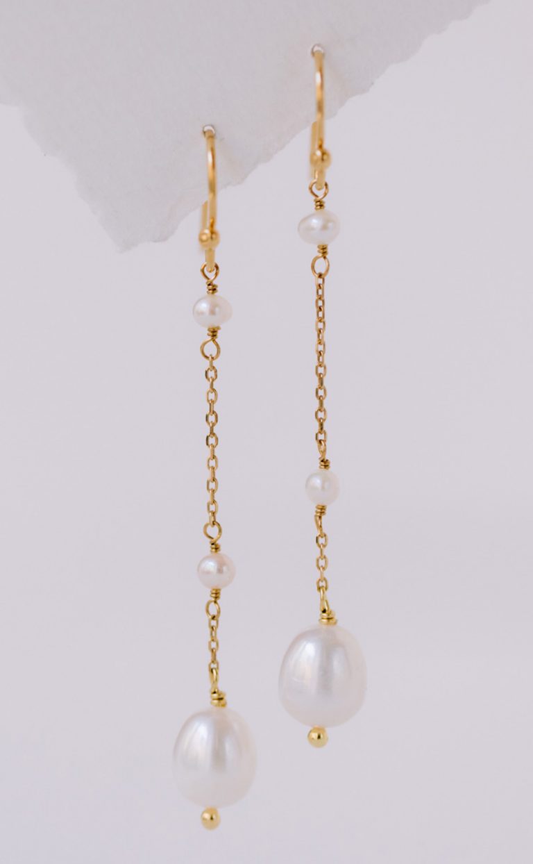 Celestial- Lange Perlenohrringe