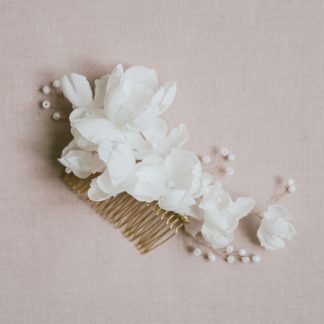 Jasmin - Haarkamm mit Blüten