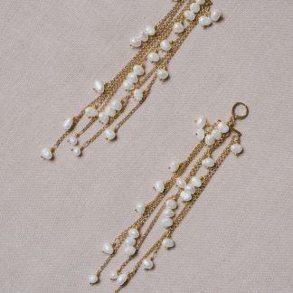 Aphrodite - Ohrringe mit Perlen - in lang oder mittellang