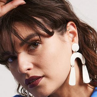 Triple Arch Stud - Ohrringe aus Porzellan