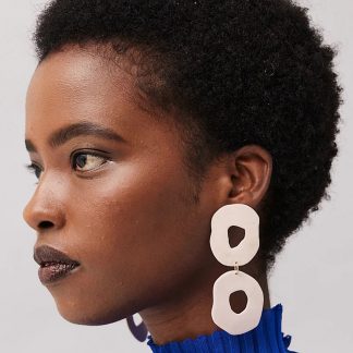 Double Cloud - Ohrringe aus Porzellan