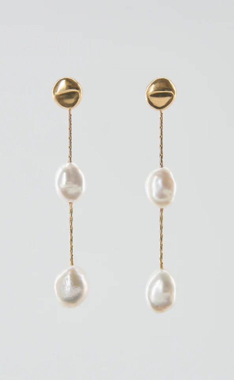 Dune Drop – Perlenohrringe