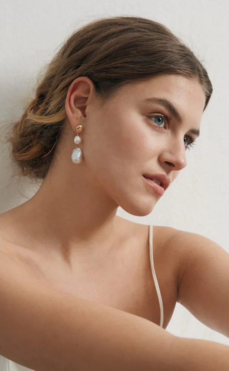 Aka – Perlenohrringe – gold oder silber