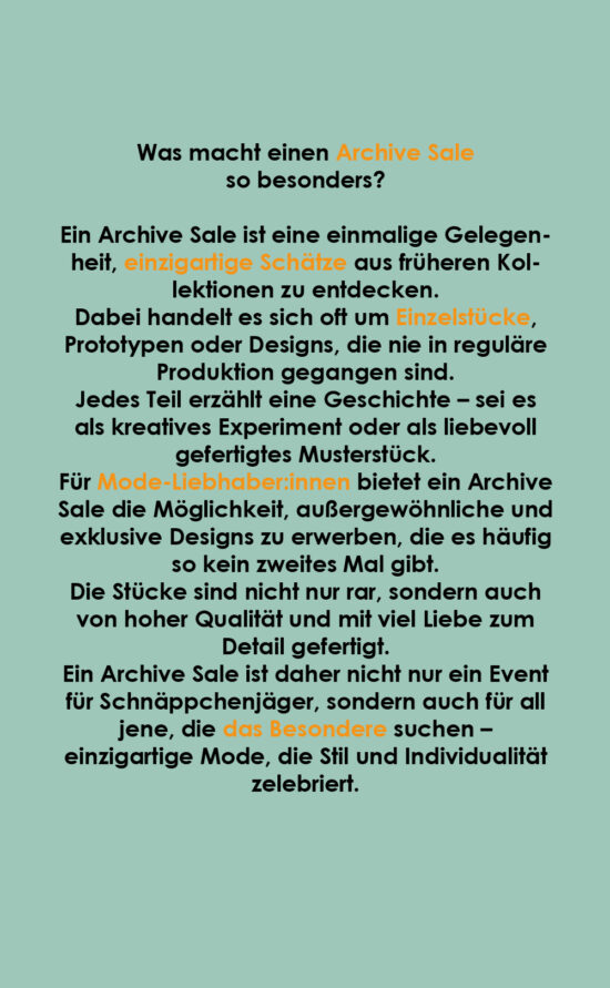 kisui Archive Sale Einzelstücke