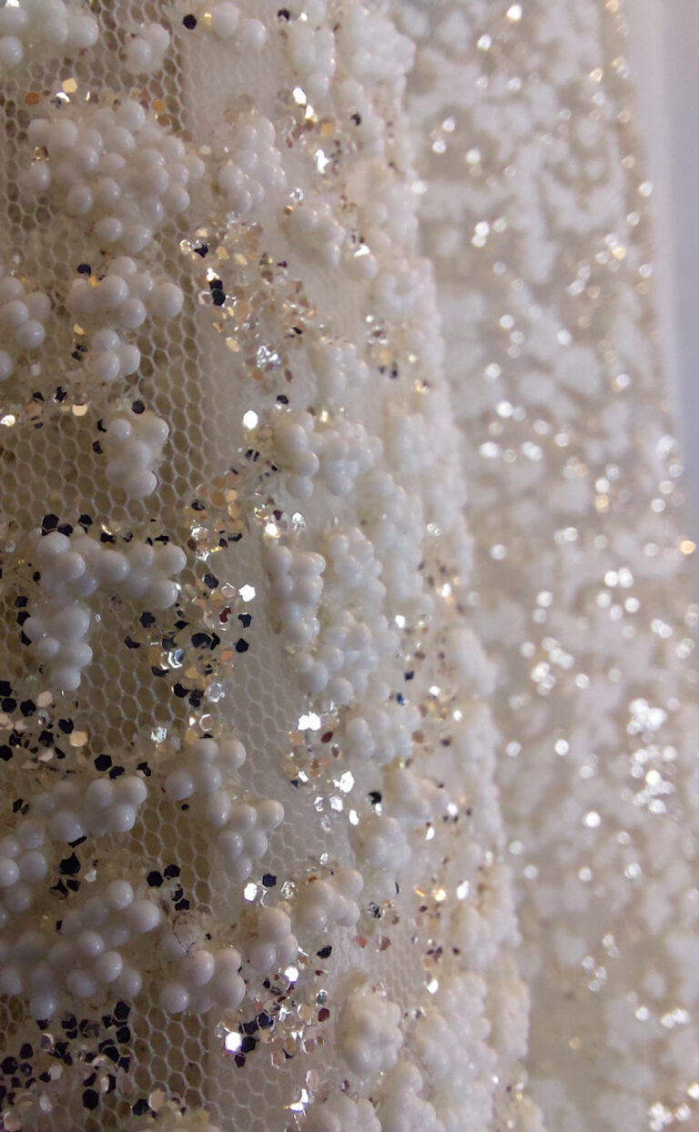 Oversize Blazer mit Glitzer