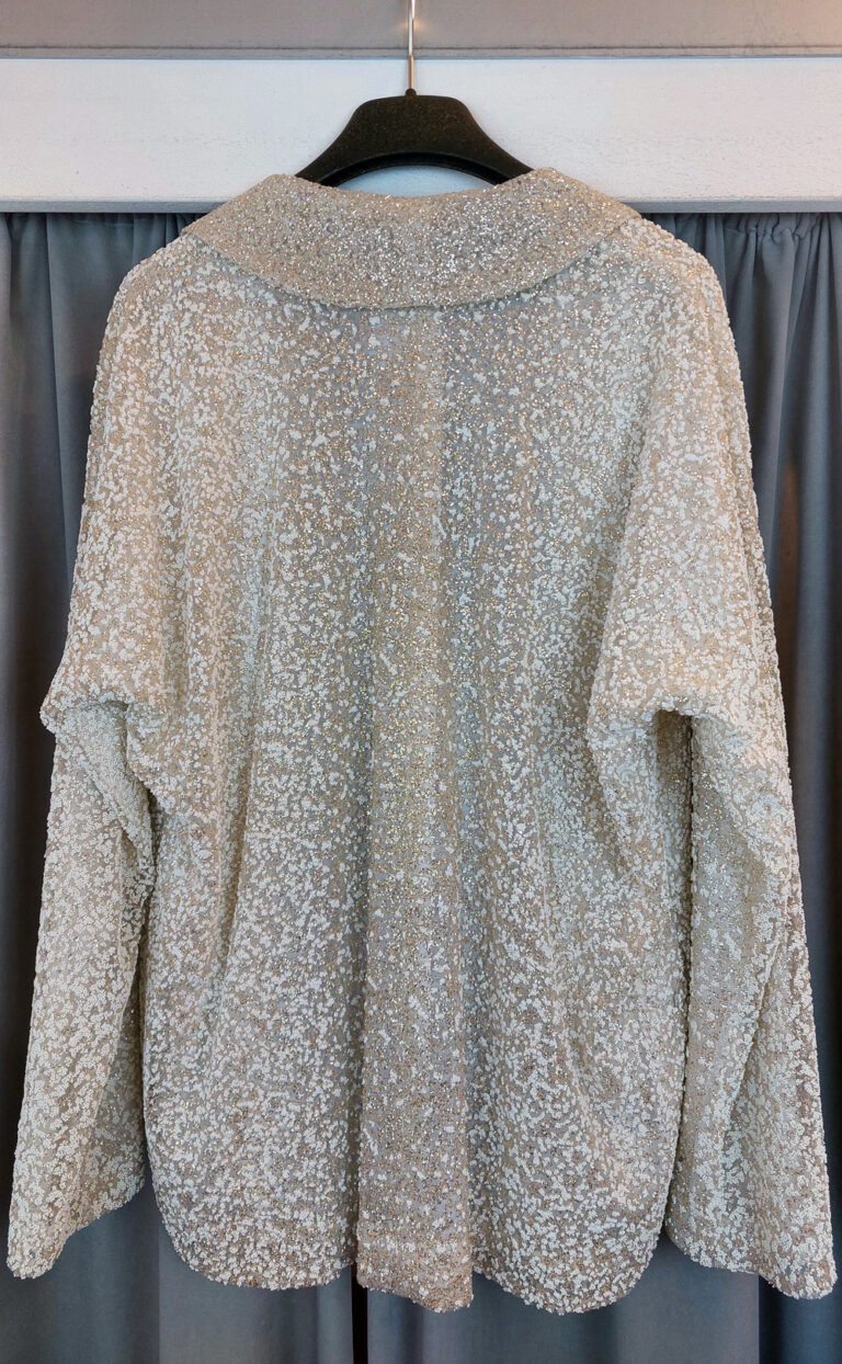 Oversize Blazer mit Glitzer