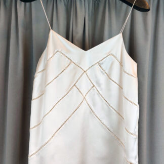 kisui Berlin Seidentop mit Perlendetails Made in Germany