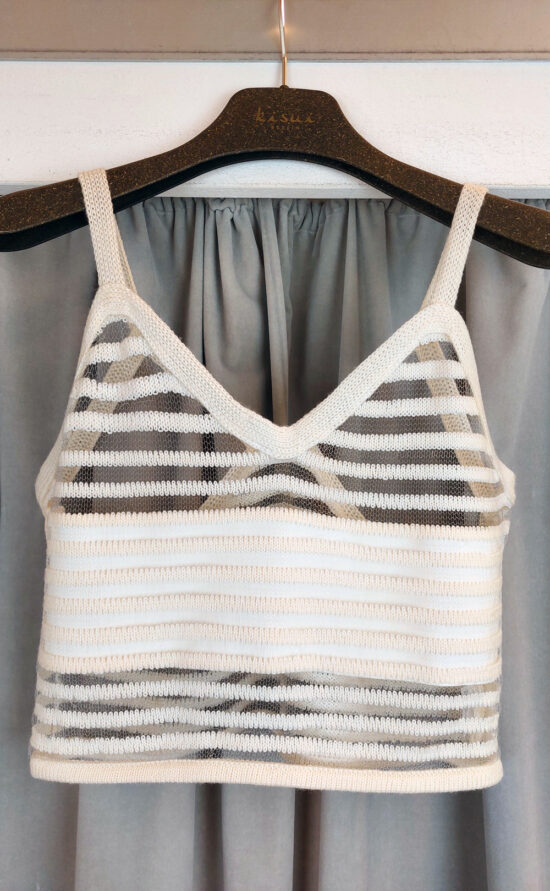 kisui gestreiftes Stricktop Sommertop