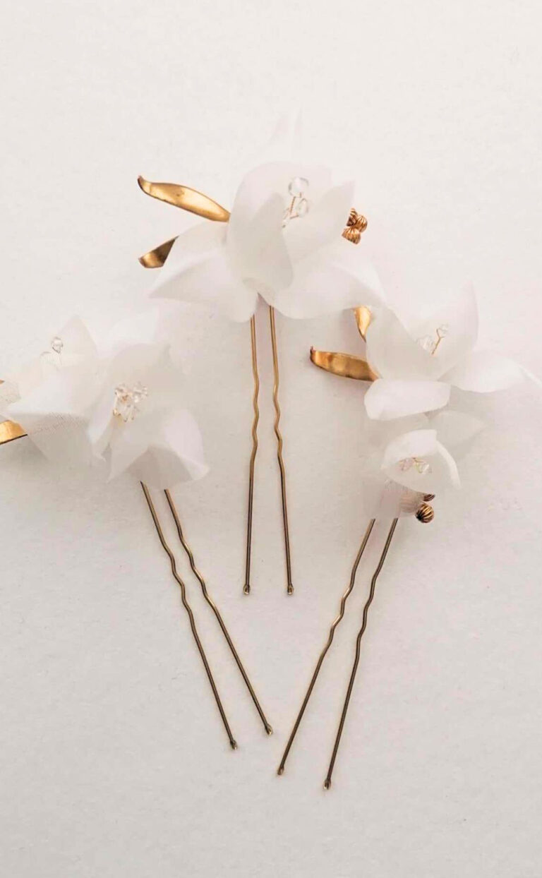 Haarnadeln „3-D Silk Organza Flower“