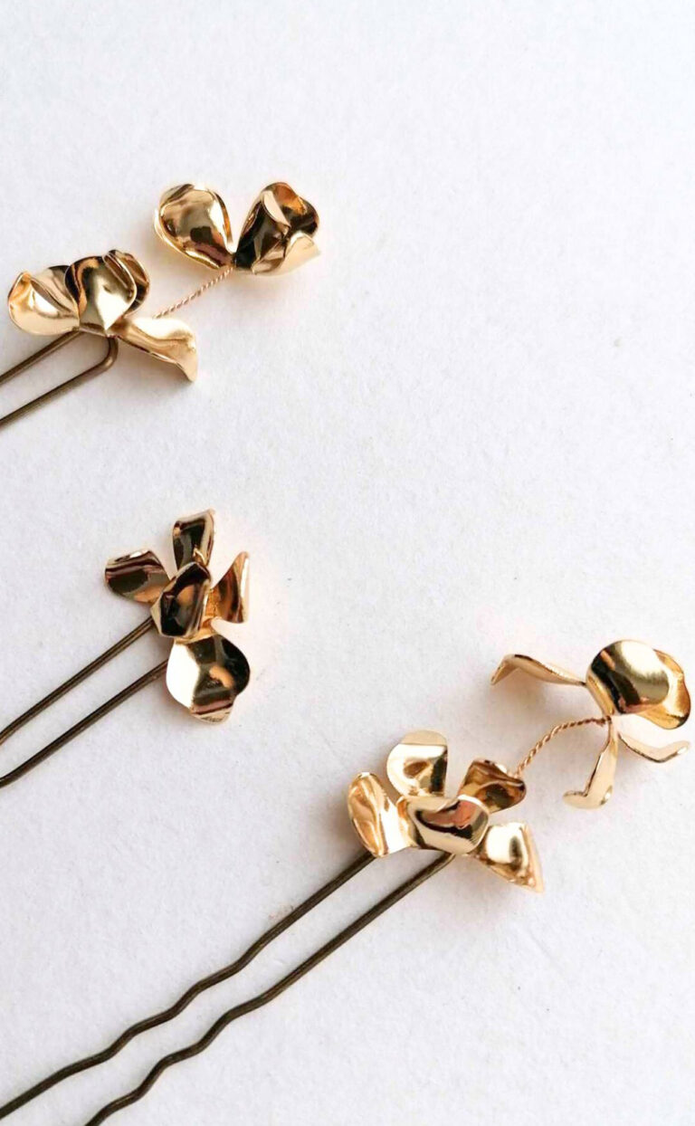 Haarnadeln „Puglia Gold Flower“