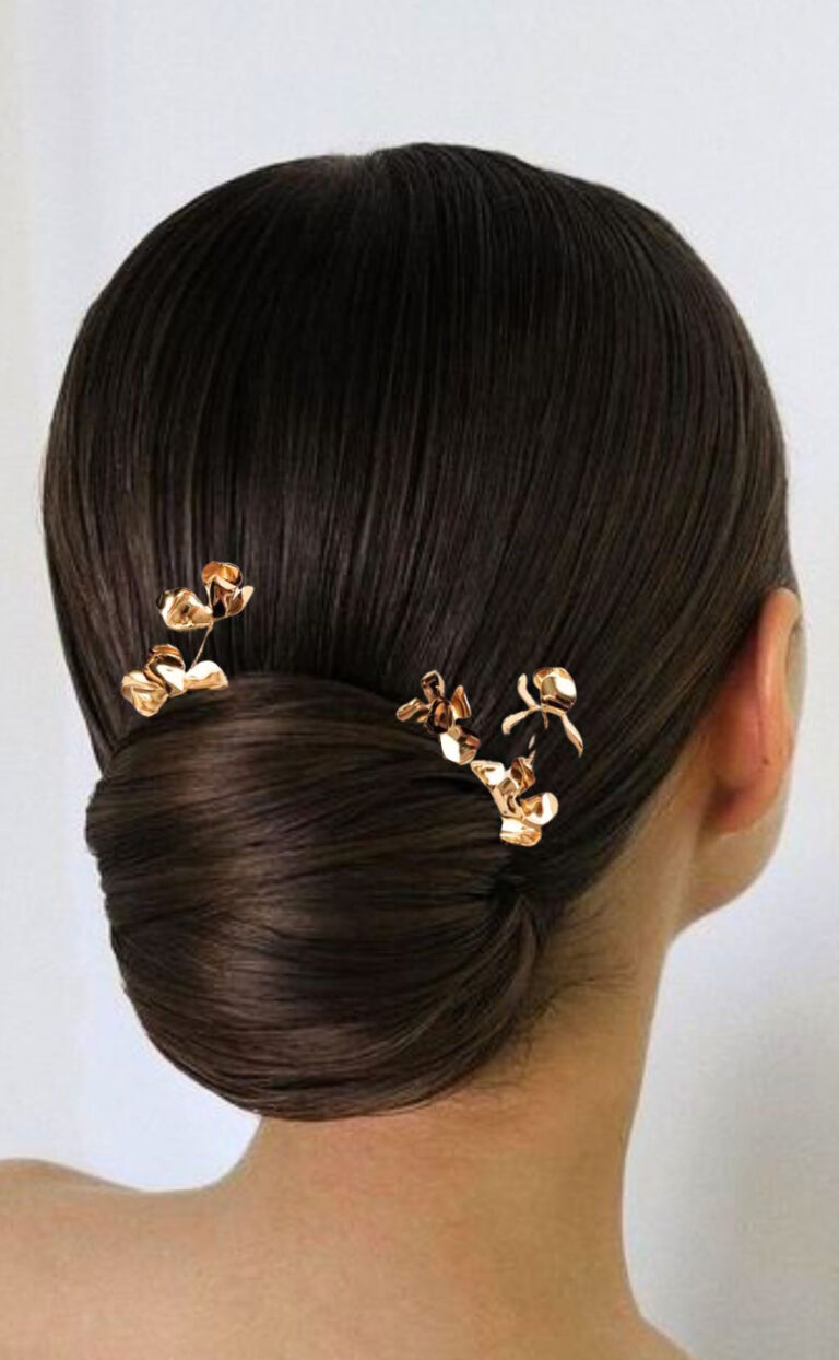 Haarnadeln „Puglia Gold Flower“