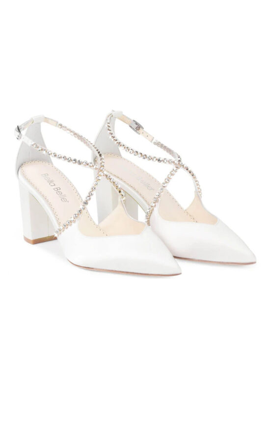 kisui Bella Belle Berlin Brautschuhe Bridal Shoes Berlin Spitz Blockabsatz