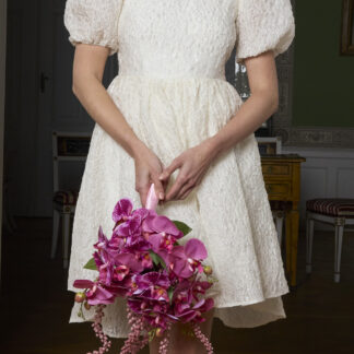 kisui Brautkleid kurz Standesamt Hochzeit Wedding dress Civil Wedding short dress ivory puffy sleeves