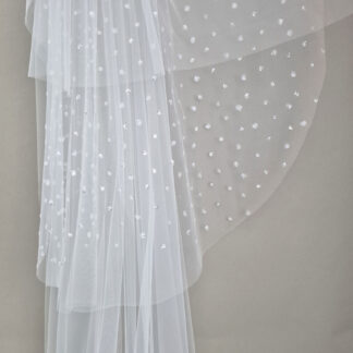 kisui Schleier mehrlagig mit Glitzer