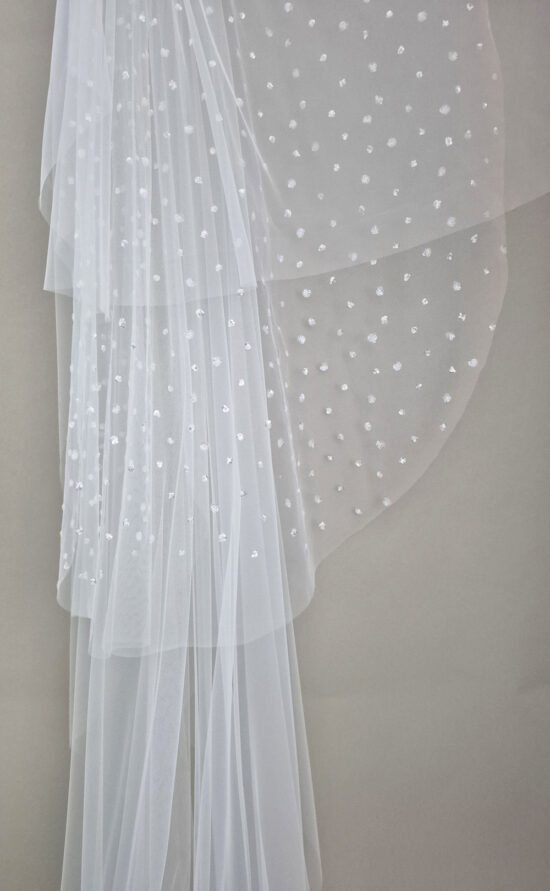 kisui Schleier mehrlagig mit Glitzer