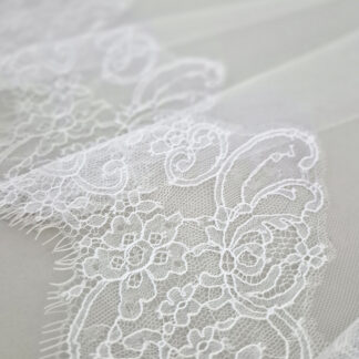 kisui Berlin Schleier lang doppellagig mit Spitze