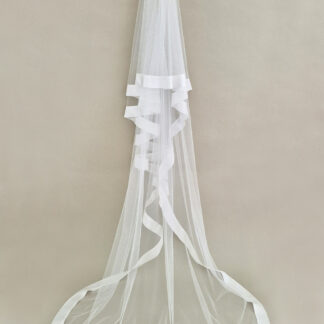 kisui Schleier mit Band als Borte Veil with bordure