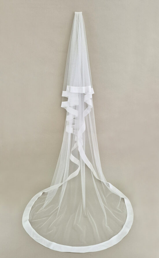 kisui Schleier mit Band als Borte Veil with bordure