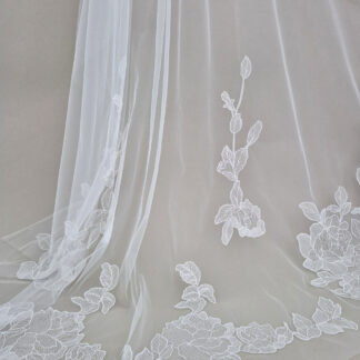 kisui Berlin Schleier mit Spitze Blumig Veil with flowery lace