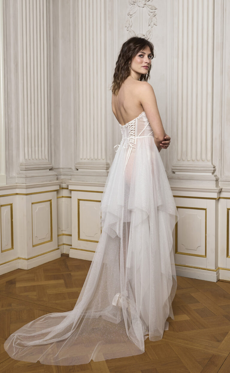 Corsagen-Brautkleid : Modell Eve-Strella Lace