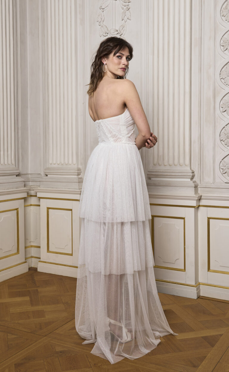 Corsagen-Brautkleid : Modell Eve-Strella Pure