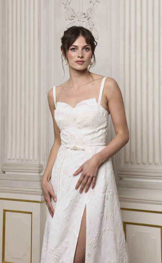 kisui Berlin Brautkleid Brautmode elegant Bridal Dress Weeding gown Hochzeitkleid nachhaltig fair hergestellt sustainably made