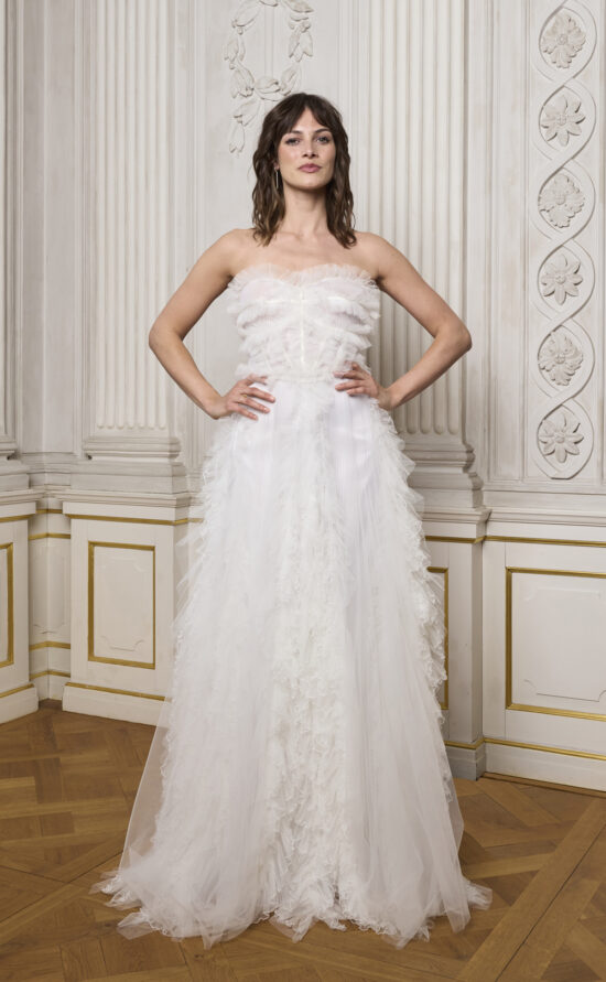 kisui Berlin Brautkleid Corsage Tüll Bridal Dress Tulle