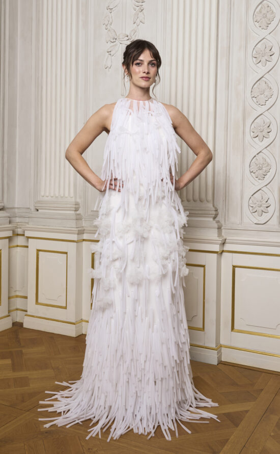 kisui Berlin Hochzeitslook Brauttop Brautrock modern aufregend Designer Brautkleid Wedding Style modern Couture Dress Bridal Couture Berlin