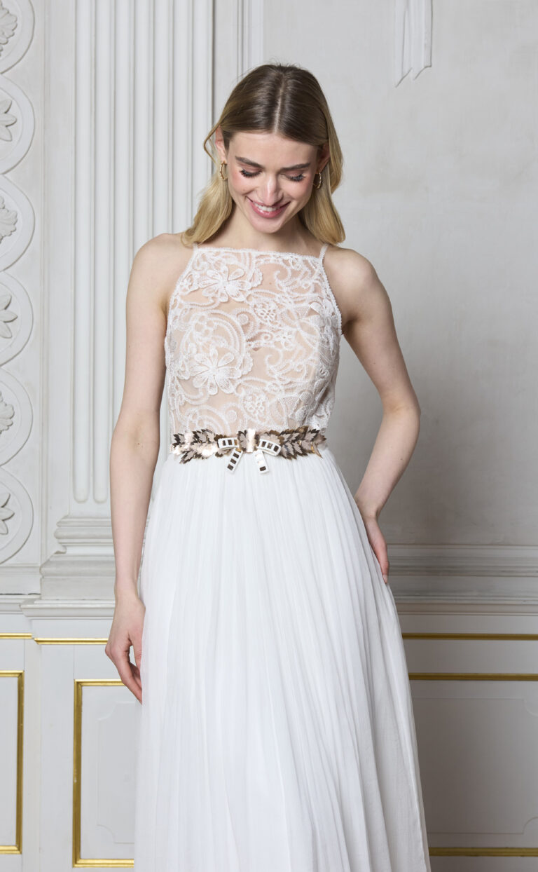 Fließendes Brautkleid: Modell Paleann