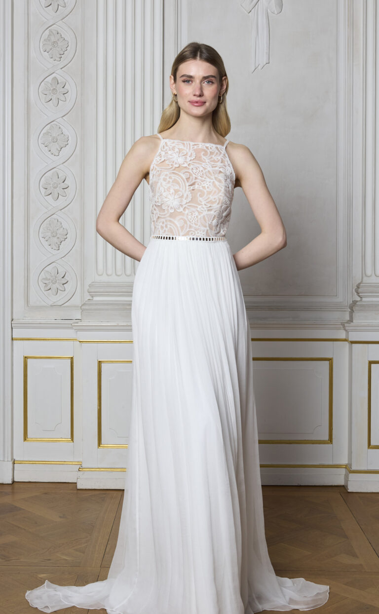 Fließendes Brautkleid: Modell Paleann