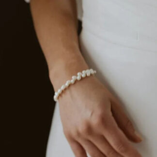 kisui Berlin Brautschmuck Armband Perlen silber