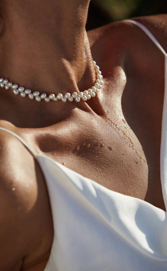 kisui Berlin Brautschmuck Perlen Choker Bridal Jewellery Amelie George