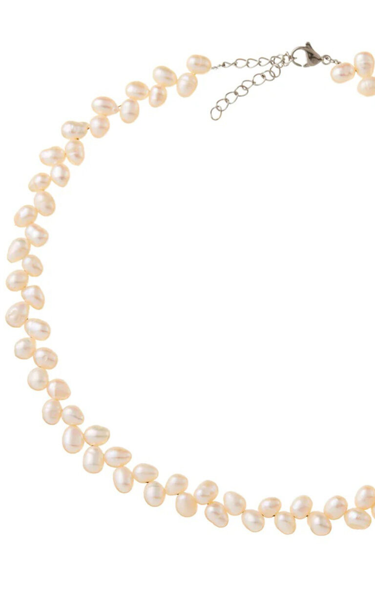 Amelie George – Perlenchoker Nina – silber